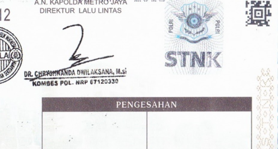 Fungsi Stiker Hologram Stnk Pada Kendaraan Auto2000